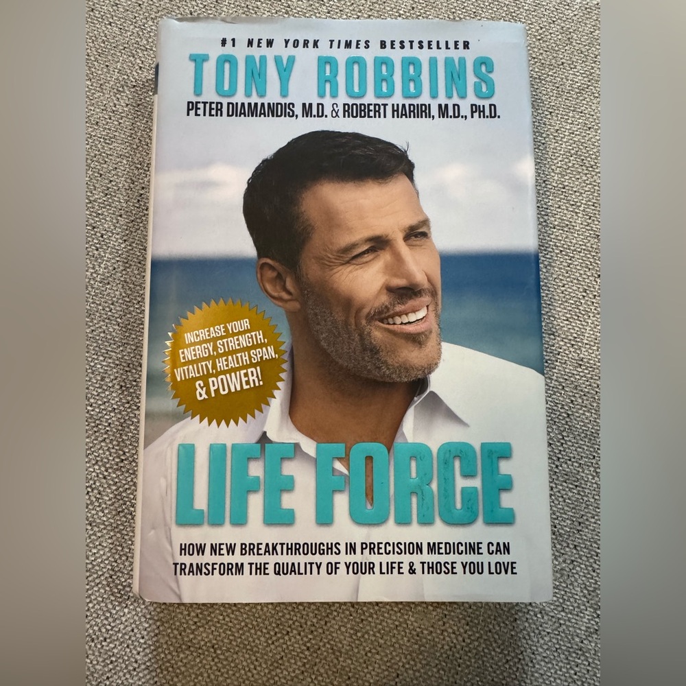 Tony Robbins Life Force Hardback First Edition
